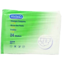 Alvita Incontinence Absorbent Adult Pants Day Medium