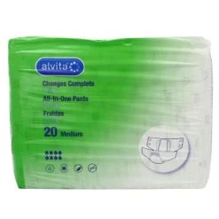 Alvita Incontinence Absorbent Adult Pants Night Medium