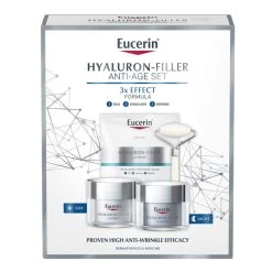 Eucerin Hyaluron-Filler Anti-Ageing Face Cream 3 Step Regime Gift Set With Hyaluronic Acid