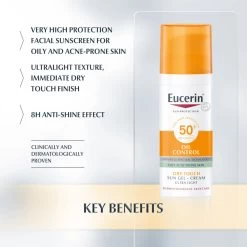 Eucerin Oil Control Sun-Gel Cream Dry Touch SPF50 -Toiletries And Care Products Eucerin Oil Control Sun Gel Cream Dry Touch SPF50 1 2
