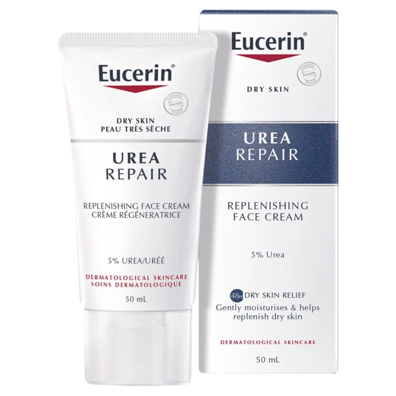 Eucerin UreaRepair Replenishing Face Cream 5% Urea 50ml 2 Eucerin UreaRepair Replenishing Face Cream 5% Urea 50ml - Image 2