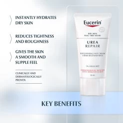 Eucerin UreaRepair Replenishing Face Cream 5% Urea 50ml 5 Eucerin UreaRepair Replenishing Face Cream 5% Urea 50ml -Toiletries And Care Products Eucerin Replenishing Face Cream 2