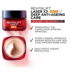 L'Oreal Paris Revitalift Laser Renew Anti-Ageing Cream SPF20 -Toiletries And Care Products LOreal Paris Revitalift Laser Renew Anti Ageing Cream SPF20 1 2