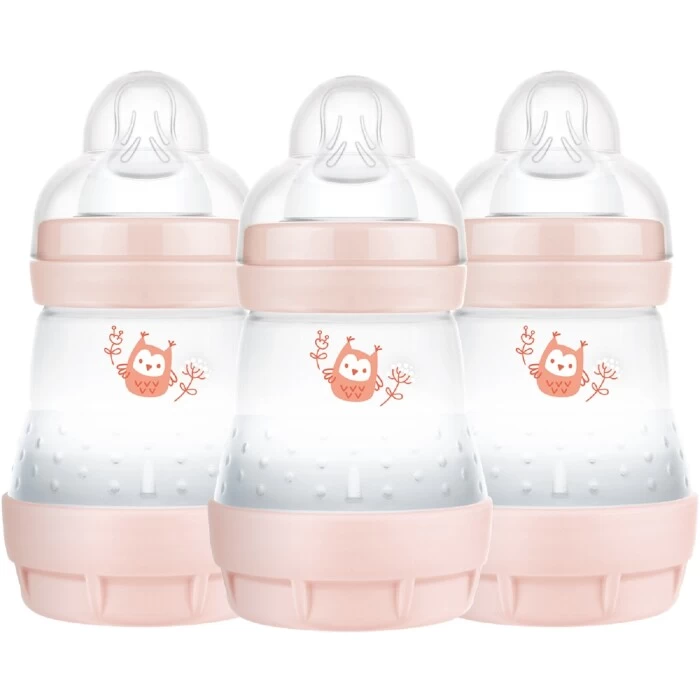 MAM Self Sterilising Anti-Colic Bottle Pink 1 MAM Self Sterilising Anti-Colic Bottle Pink