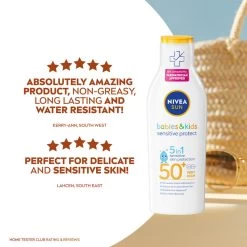 Nivea Sun Babies & Kids Pure & Sensitive Lotion SPF50 -Toiletries And Care Products Nivea Sun Babies Kids Pure Sensitive Lotion SPF50 2