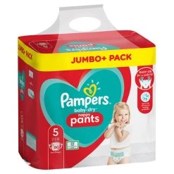 Pampers® Pampers Baby-Dry Size 5 Nappy Pants Jumbo Pack -Toiletries And Care Products Pampers Baby Dry Pants S5 60 Jumbo Cube Pack 2