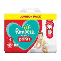 Pampers® Pampers Baby-Dry Size 4 Nappy Pants Jumbo Pack