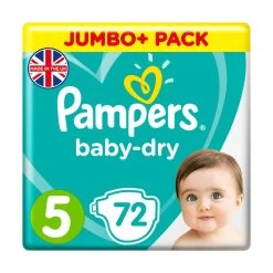 Pampers® Pampers Baby-Dry Size 5 Nappies Jumbo Pack -Toiletries And Care Products Pampers Baby Dry Size 5 Nappies 2