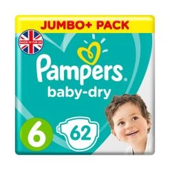 Pampers® Pampers Baby-Dry Size 6 Nappies Jumbo Pack -Toiletries And Care Products Pampers Baby Dry Size 6 Nappies 2