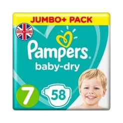 Pampers® Pampers Baby-Dry Size 7 Nappies Jumbo Pack -Toiletries And Care Products Pampers Baby Dry Size 7 Nappies 2