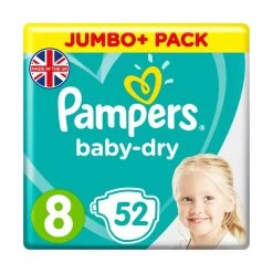 Pampers® Pampers Baby-Dry Size 8 Nappies Jumbo Pack -Toiletries And Care Products Pampers Baby Dry Size 8 Nappies 2