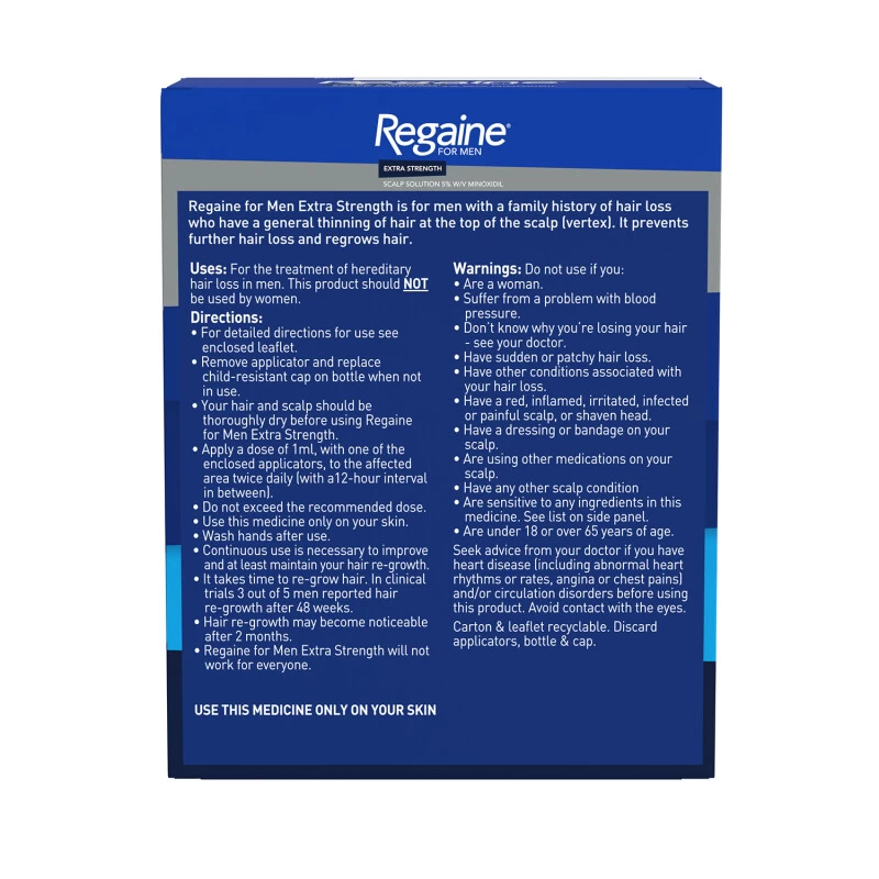 Regaine For Men Extra Strength Solution - 12 Month Supply 3 Regaine For Men Extra Strength Solution - 12 Month Supply - Image 3