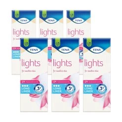Lights By TENA Long Incontinence Liners