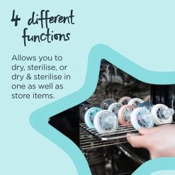 Tommee Tippee Ultra UV 3-in-1 Steriliser White -Toiletries And Care Products Tommee Tippee Ultra UV 3 in 1 Steriliser White 2